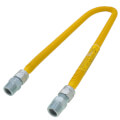 Product Image of 1/2" ID (5/8" OD) ProCoat Coated Stainless Steel Gas Connector w/ 3/4" MIP Fittings (36" Length)