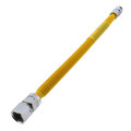 Product Image of 1/2" ID ProCoat Stainless Steel Gas Connector w/ 3/4" FIP x MIP, 1/2" FIP Tap (18" Length)