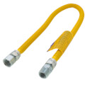 Product Image of 1/2" ID ProCoat Stainless Steel Gas Connector w/ 3/4" FIP x MIP, 1/2" FIP Tap (36" Length)