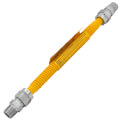 Product Image of 1/2" (5/8" OD) ID ProCoat Stainless Steel Gas Connector w/ 1/2" MIP (12" Length)