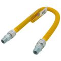 Product Image of 1/2" (5/8" OD) ID ProCoat Stainless Steel Gas Connector w/ 1/2" MIP (24" Length)