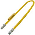 Product Image of 1/2" ID (5/8" OD) ProCoat Coated Stainless Steel Gas Connector w/ 1/2" MIP Fittings (48" Length)