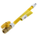 Product Image of 1/2" ID (5/8" OD) Stainless Steel Gas Connector w/ 1/2" FIP Ball Valve & 1/2" MIP Fitting (12" Length)