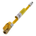 Product Image of 3/8" ID ProCoat SS Gas Connector w/ 1/2" MIP (3/8" FIP Tap) x 1/2" FIP Gas Ball Valve (12" Length)