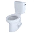 Product Image of Entrada Two-Piece Elongated 1.28 GPF Universal Height Toilet with Right-Hand Trip Lever, Cotton White - CST244EFR#01