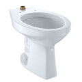 Commercial 1.0/1.28/1.6 gpf Ultra-High Efficiency Floor Mounted Elongated Toilet Bowl (Cotton White) 