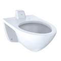 Product Image of Commercial 1.0/1.28/1.6 gpf Flushometer Ultra-High Efficiency Elongated Toilet Bowl with Cefiontect (Cotton White)