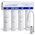 Product Image of 0.01 Micron 4 Stage Tankless Under Sink/Inline Drinking Water Ultra Filtration System for Sink, Refrigerator and RV