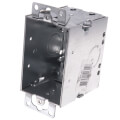 Product Image of 2-3/4" Deep Gangable Switch Box w/ Flush Ears, 1/2" Knockouts, Armored Cable Clamps (C-3)