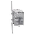 Product Image of 3-1/2" Deep Gangable Switch Box w/ 1/2" Knockouts, Armored Cable Clamps (C-3) & CV Bracket