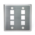 Product Image of Stainless Steel Quickport, Wallplate, Dual Gang, 6-port