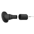 Product Image of 22 Series Ball Nose In-line Threaded Female Panel Receptacle (Black)