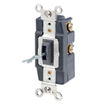 Product Image of 20A 120/277v Toggle Locking 2-throw Ctr-off Maintained Contact 1-pole AC Quiet Switch (Black)