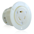 Product Image of 20A, 347V Flanged Outlet Locking Receptacle, Industrial Grade
