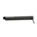 Product Image of 120v 20A 19" Rack Mount w/ switch & L5-20p Plug, 1440 Joules, 330v Impulse Clamping (Black)