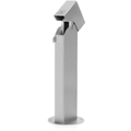 Product Image of 1-Gang 24" Stainless Steel Power Pedestal, Surface Mount, NEMA 3R, Lockable Standard Hinge Top, Self-Closing Lid, Brushed, Stainless Steel