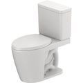 Product Image of D-Neo PRO 1.28 GPF Rimless Elongated Two Piece Toilet Bowl, Single Flush, ADA Compliant, w/ DuraShield, Left Lever Flush and Seat (White)