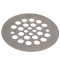 Product Image of 4-1/4" Satin Nickel Screw Down Shower Drain Strainer w/ Screws