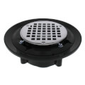 Product Image of 2" x 3" Chrome Plated Heavy Duty Shower Drain w/ 5" Round Strainer