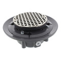 Product Image of 2" x 3" Brushed Nickel Heavy Duty Shower Drain w/ 5" Round Strainer