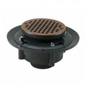 Product Image of 2" x 3" Old World Bronze Heavy Duty Shower Drain w/ 5" Round Strainer