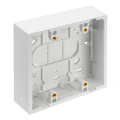 Product Image of Surface-mount Back Box, Dual-Gang, 1.45" Box Depth (White)