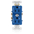 Product Image of Duplex Receptacle, Heavy-Duty Industrial, 15A 125V 2P 3W (Blue)
