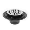 Product Image of 4" Shower Drain/Floor Drain w/ Stainless Steel Round Strainer PVC