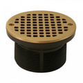 Product Image of 5" Round Polished Brass Strainer w/ 3-1/2" PVC Spud