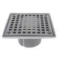 Product Image of 4" Square Chrome Plated Strainer w/ 2" Brass Spud