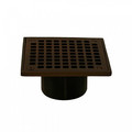 Product Image of 4" Square Old World Bronze Strainer w/ 2" Brass Spud