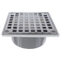 Product Image of 5" Square Chrome Plated Strainer w/ 3-1/2" Metal Spud