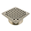 Product Image of 5" Square Nickel Bronze Strainer w/ 3-1/2" Metal Spud