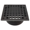 Product Image of 5" Square Oil Rubbed Bronze Strainer w/ 3-1/2" Metal Spud