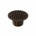 Product Image of 4-1/4" Round Oil Rubbed Bronze Strainer w/ 2" Metal Spud