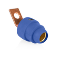 Product Image of 18 Series Terminal Connector, Offset, Female, 400A Max, 600V Bus Bar Mount Termination, #2-4/0 Cable Range (Blue)
