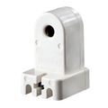 Product Image of Slimline Base, Single Pin, Standard Fluorescent Lampholder, Pedestal, Slide-on, Stationary, (White)