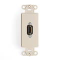 Product Image of Decora Insert w/ HDMI Feedthrough Quickport, Connector, Single Gang (Ivory)