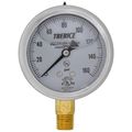 Product Image of D82LFB, 1/4" NPT, 2-1/2" Dial, Industrial Pressure Gauge with Lower Mount (0-160 PSI)