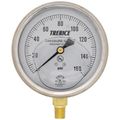 Product Image of D82LFB, 1/4" NPT, 4" Dial, Industrial Pressure Gauge with Lower Mount (0-160 PSI)