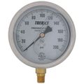 Product Image of D82LFB, 1/4" NPT, 4" Dial, Industrial Pressure Gauge with Lower Mount (0-200 PSI)