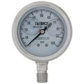 Product Image of D83LFSS, 1/4" NPT, 2-1/2" Dial, Industrial Pressure Gauge with Lower Mount (0-100 PSI)