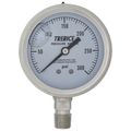 Product Image of D83LFSS, 1/4" NPT, 2-1/2" Dial, Industrial Pressure Gauge with Lower Mount (0-300 PSI)