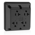 Product Image of 20A 4-in-1 Quadruplex Receptacle/outlet, Side Wire (Black)