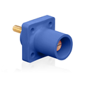 Product Image of 16 Series Male Panel Receptacle, Cam-Type, 90-Degree, Threaded Stud Length, 1.125", Taper Nose, 400A Max, Cable Range, #2 to 4/0 AWG (Blue)