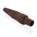 Product Image of 16 Series Single Pole Cam Type Female Detachable Plug Sleeve Only, Taper Nose, Cable Range 2/0, 4/0 (Brown)