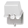Product Image of 1-Gang Duplex Device Receptacle Wallplate, While-In-Use, Thermoplastic, Device Mount, Raintight, Horizontal Extra Deep Lid, GRAY