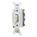 Product Image of 20A, 120/277V Toggle 4-way AC Quiet Switch, Heavy Duty Spec Grade, Grounding, Back & Side Wired (Ivory)