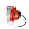 Product Image of 30A, 480V 2P, 3W, LEV Series IEC 60309-1 & 60309-2 Pin & Sleeve Receptacle, IP66/IP67/IP68/IP69K, Watertight, Red