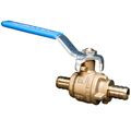 Product Image of 1/2" PEX Crimp Straight Full Port Brass Ball Valve (Lead Free)
